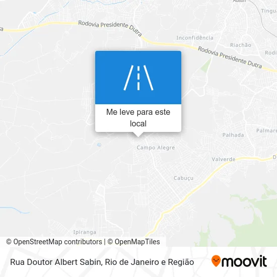 Rua Doutor Albert Sabin mapa