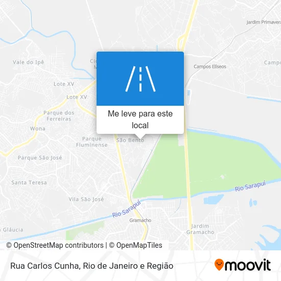 Rua Carlos Cunha mapa