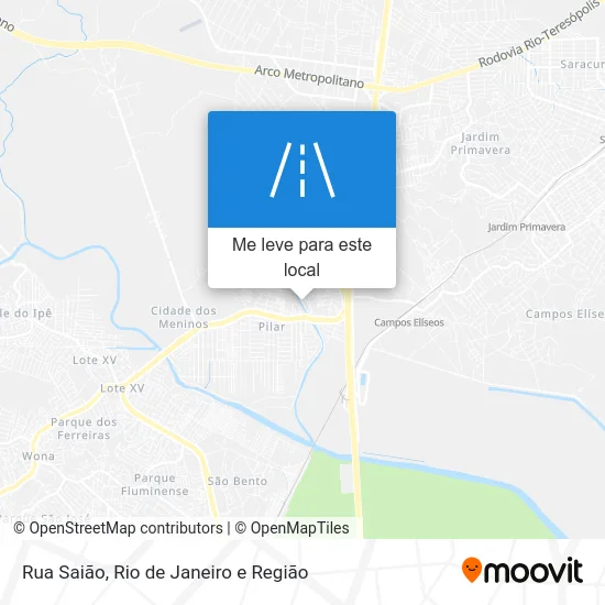 Rua Saião mapa