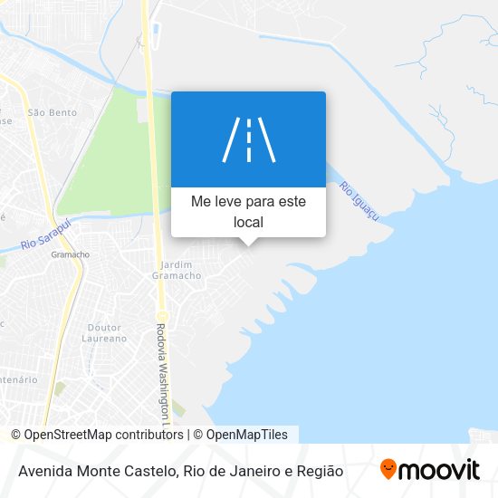 Avenida Monte Castelo mapa