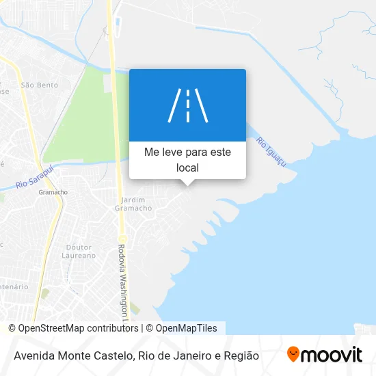 Avenida Monte Castelo mapa