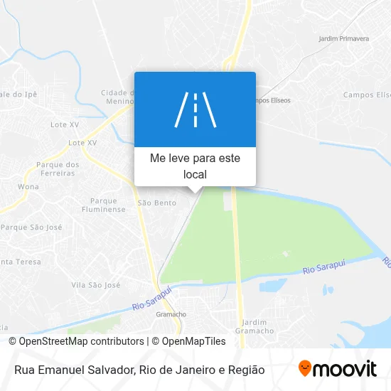 Rua Emanuel Salvador mapa