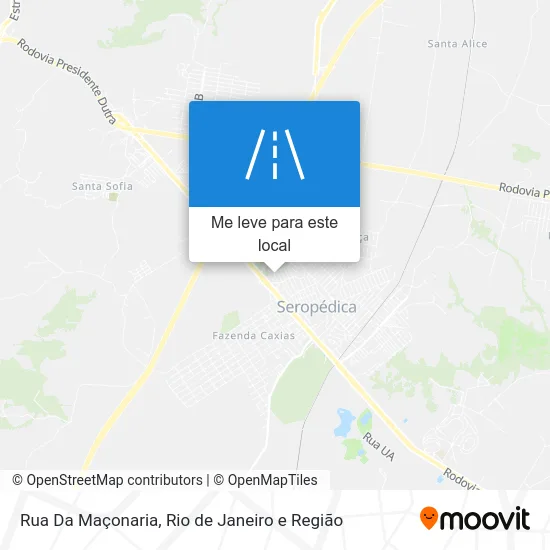 Rua Da Maçonaria mapa