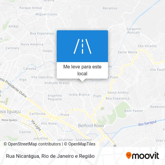 Rua Nicarágua mapa