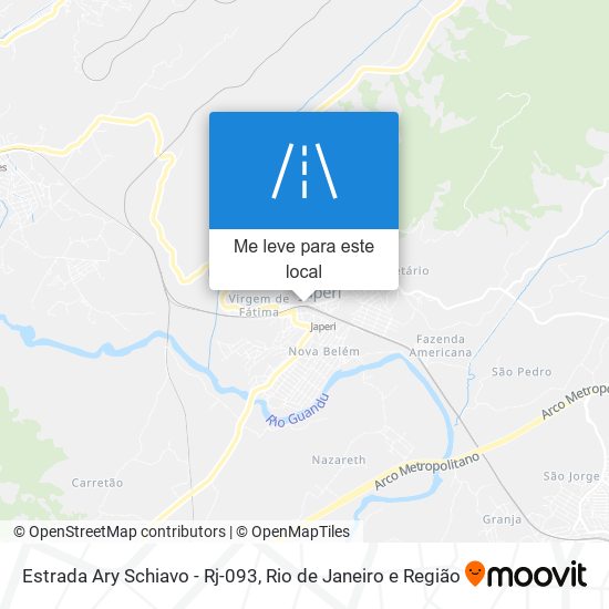 Estrada Ary Schiavo - Rj-093 mapa