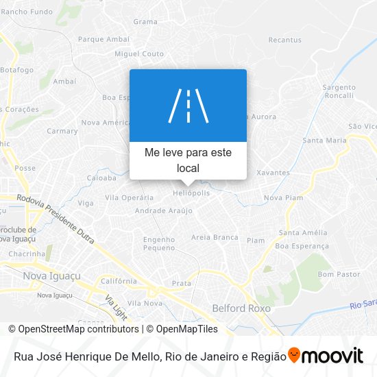 Rua José Henrique De Mello mapa
