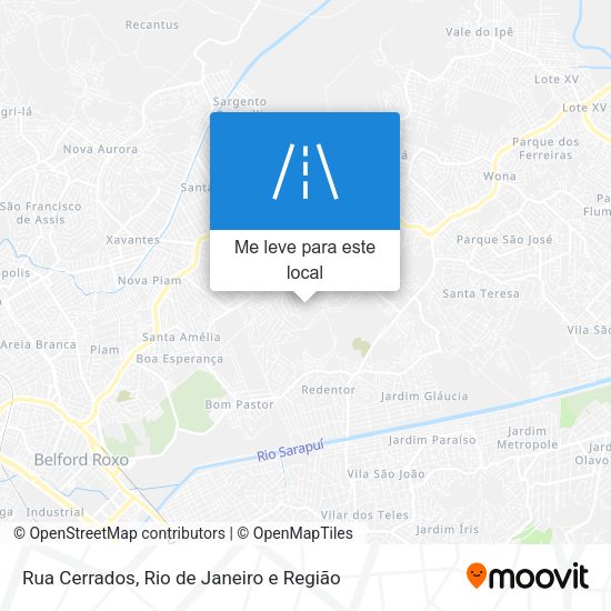 Rua Cerrados mapa