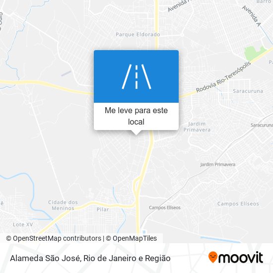 Alameda São José mapa