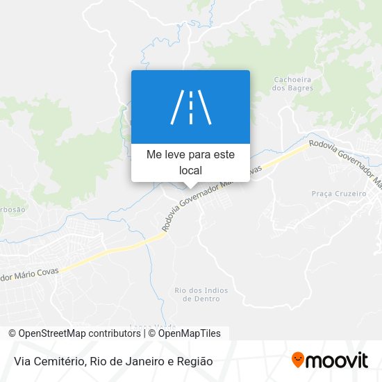 Via Cemitério mapa