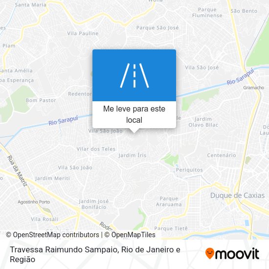 Travessa Raimundo Sampaio mapa