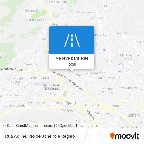 Rua Adline mapa
