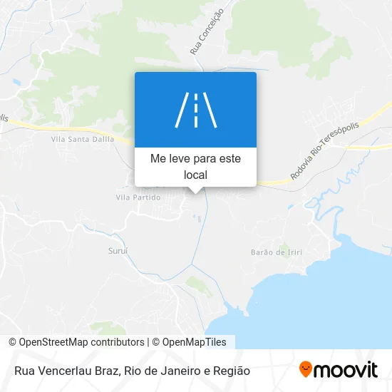 Rua Vencerlau Braz mapa