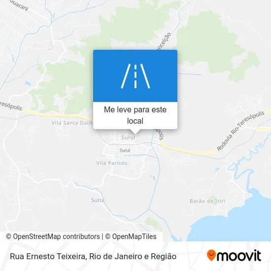 Rua Ernesto Teixeira mapa