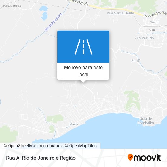 Rua A mapa