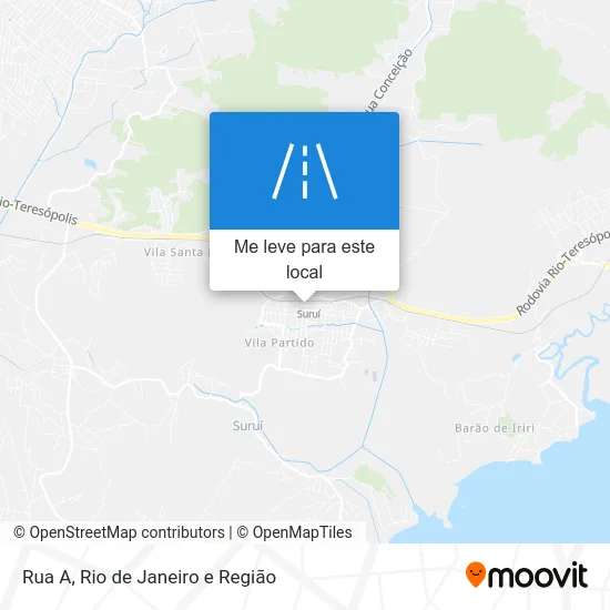 Rua A mapa