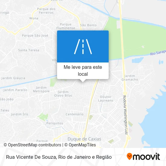 Rua Vicente De Souza mapa