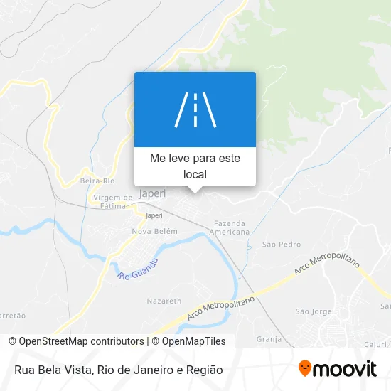 Rua Bela Vista mapa