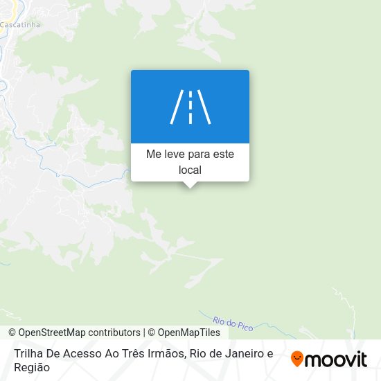 Trilha De Acesso Ao Três Irmãos mapa