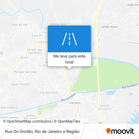 Rua Do Grotão mapa
