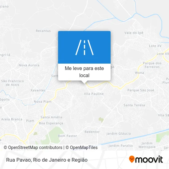 Rua Pavao mapa