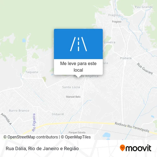 Rua Dália mapa
