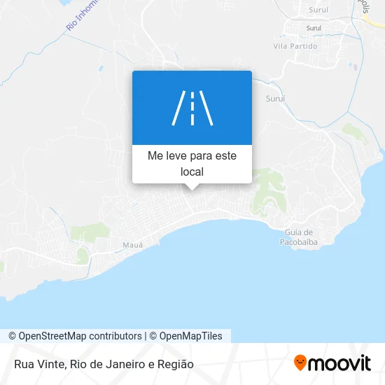 Rua Vinte mapa