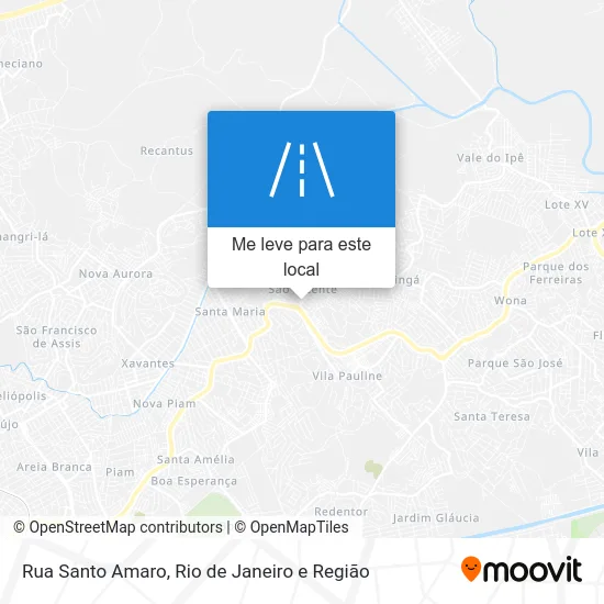 Rua Santo Amaro mapa