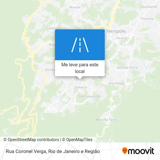 Rua Coronel Veiga mapa