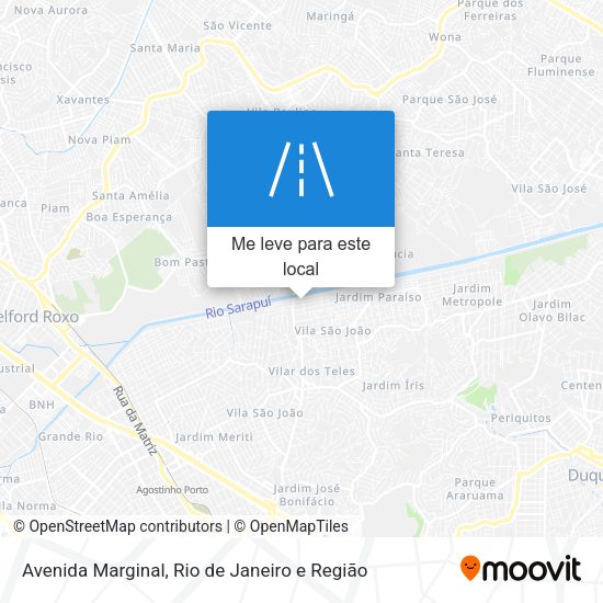 Avenida Marginal mapa