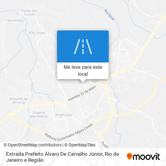 Estrada Prefeito Álvaro De Carvalho Júnior mapa