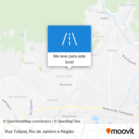 Rua Tulipas mapa
