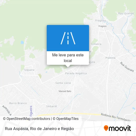 Rua Aspásia mapa