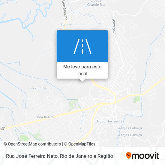 Rua José Ferreira Neto mapa