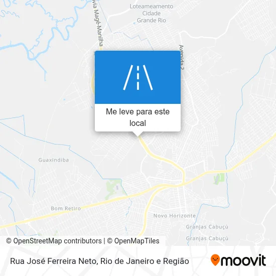 Rua José Ferreira Neto mapa