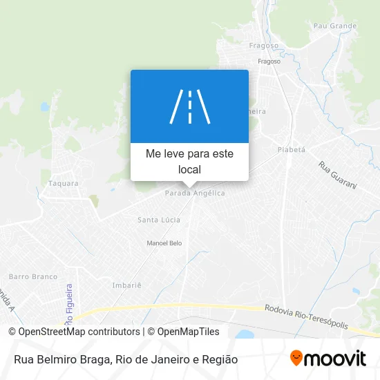 Rua Belmiro Braga mapa
