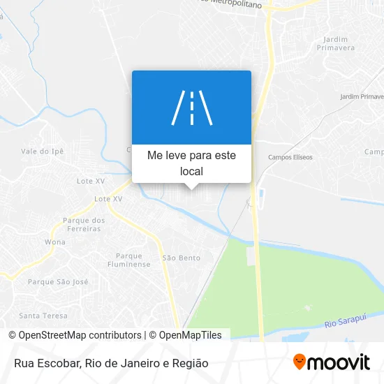 Rua Escobar mapa