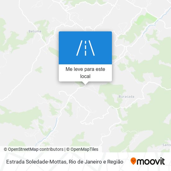Estrada Soledade-Mottas mapa