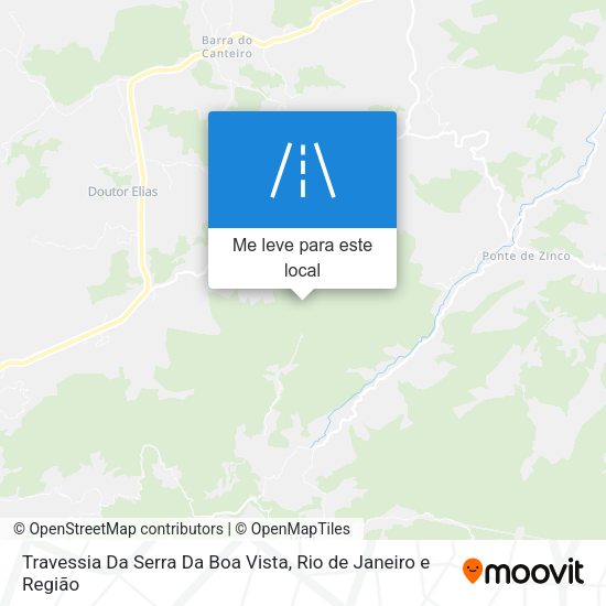 Travessia Da Serra Da Boa Vista mapa