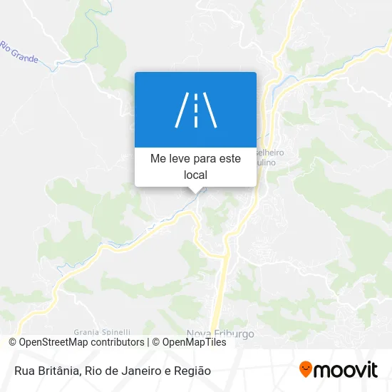 Rua Britânia mapa
