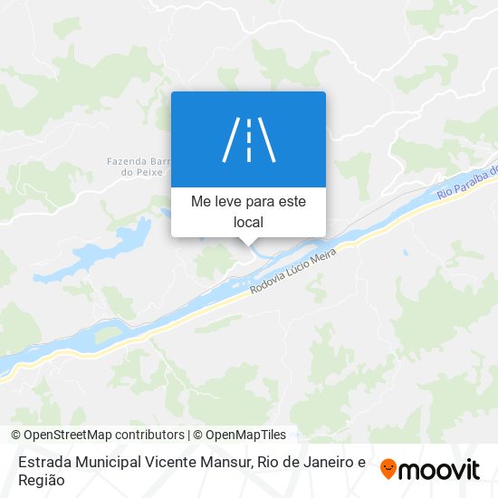 Estrada Municipal Vicente Mansur mapa