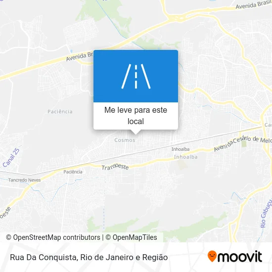 Rua Da Conquista mapa
