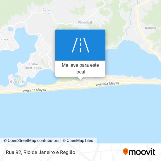 Rua 92 mapa