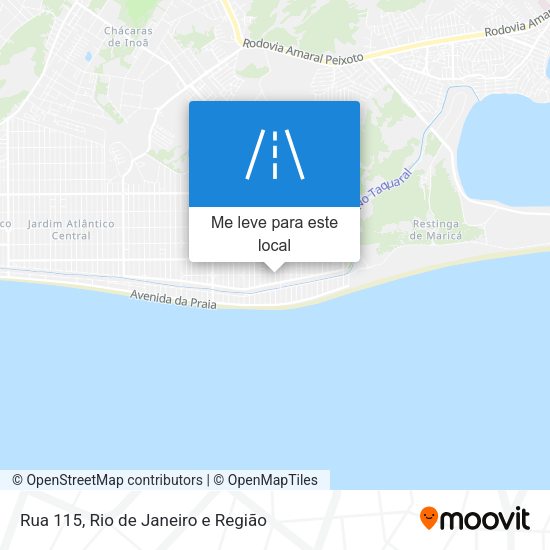 Rua 115 mapa