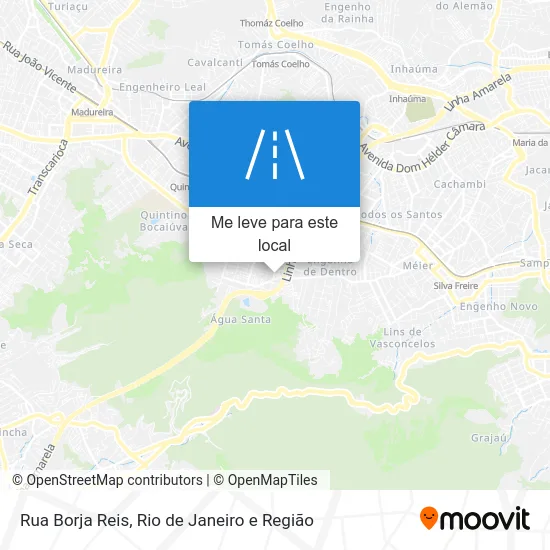 Rua Borja Reis mapa
