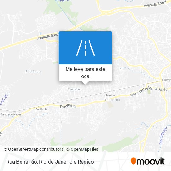 Rua Beira Rio mapa