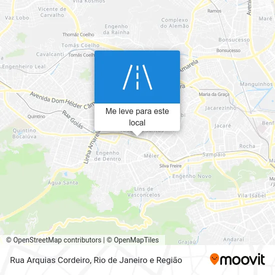 Rua Arquias Cordeiro mapa