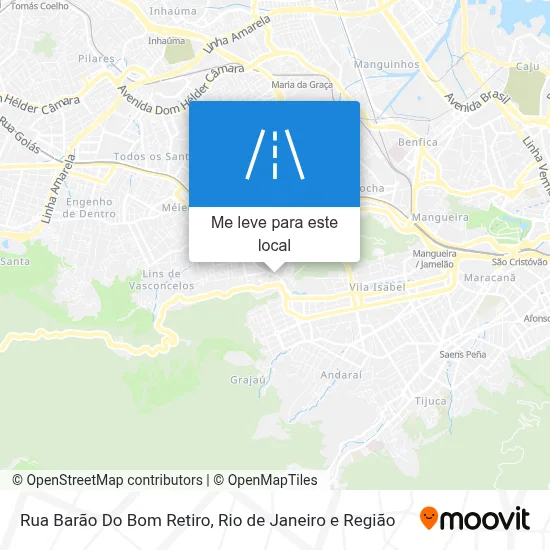 Rua Barão Do Bom Retiro mapa