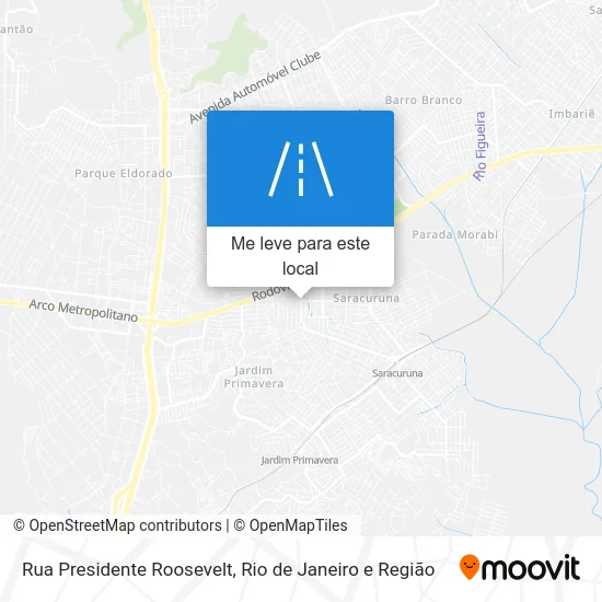 Rua Presidente Roosevelt mapa