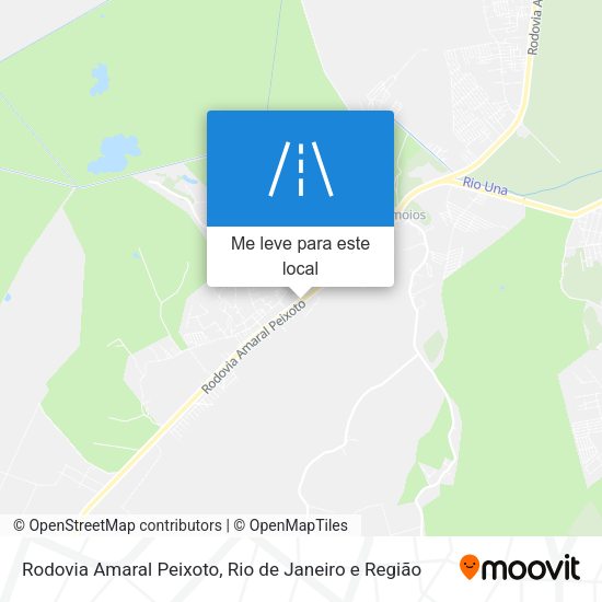 Rodovia Amaral Peixoto mapa
