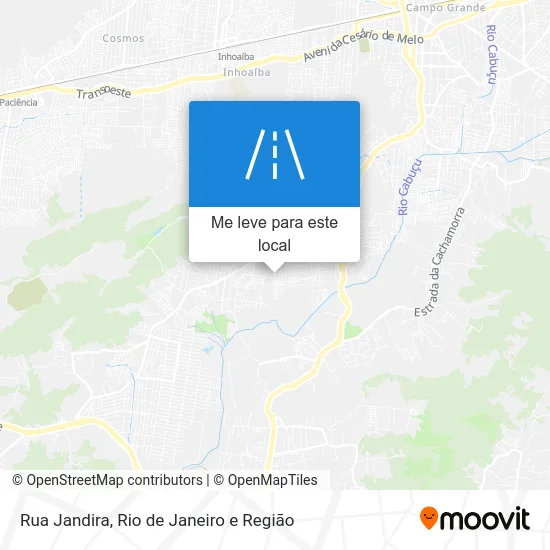 Rua Jandira mapa